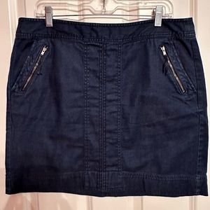 Loft Lighweight Dark Denim Skirt Size 12